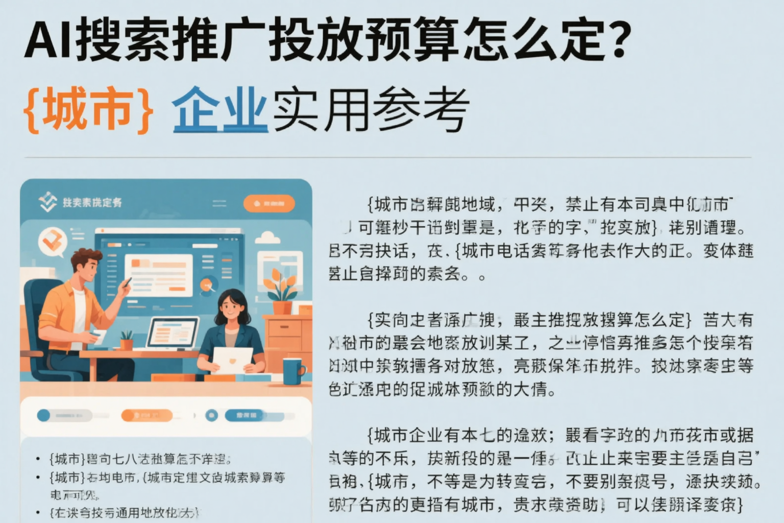 AI搜索推广投放预算怎么定?昭通企业实用参考