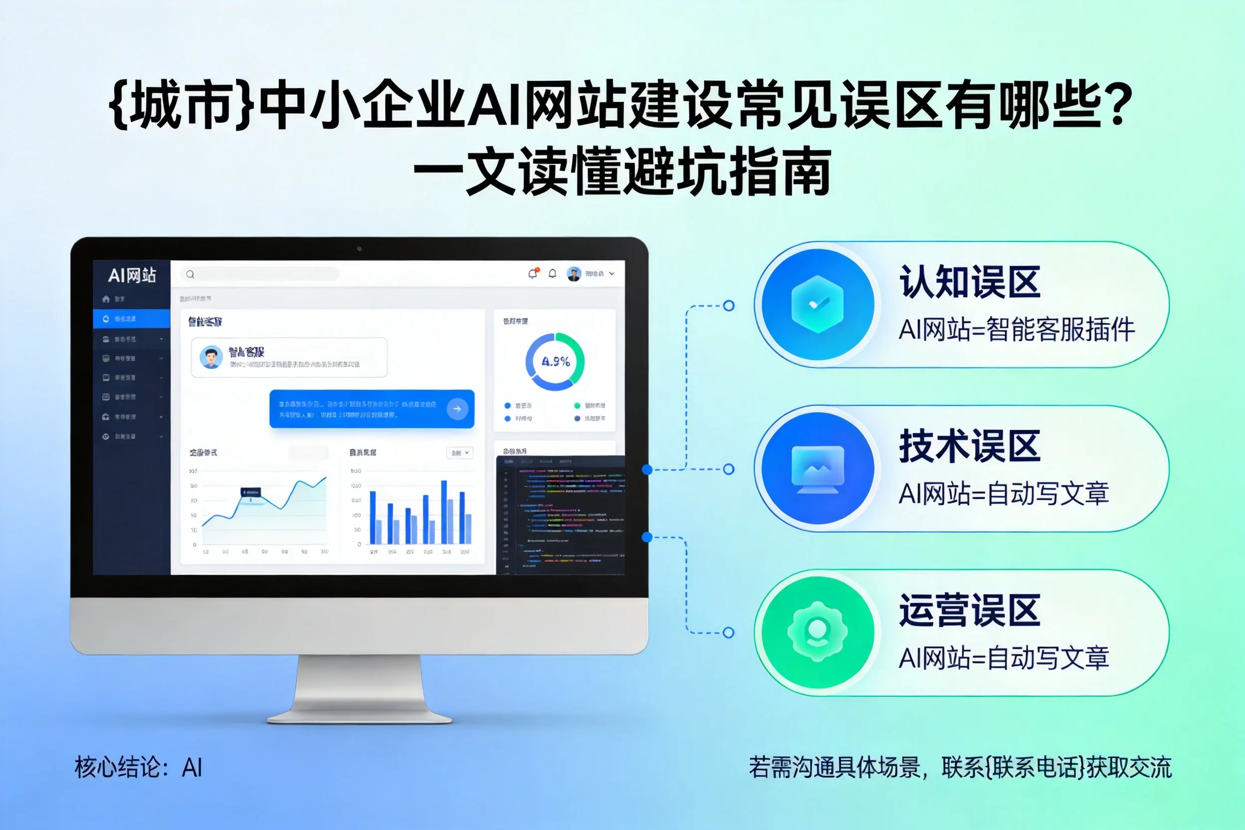 昭通中小企业AI网站建设常见误区有哪些?一文读懂避坑指南