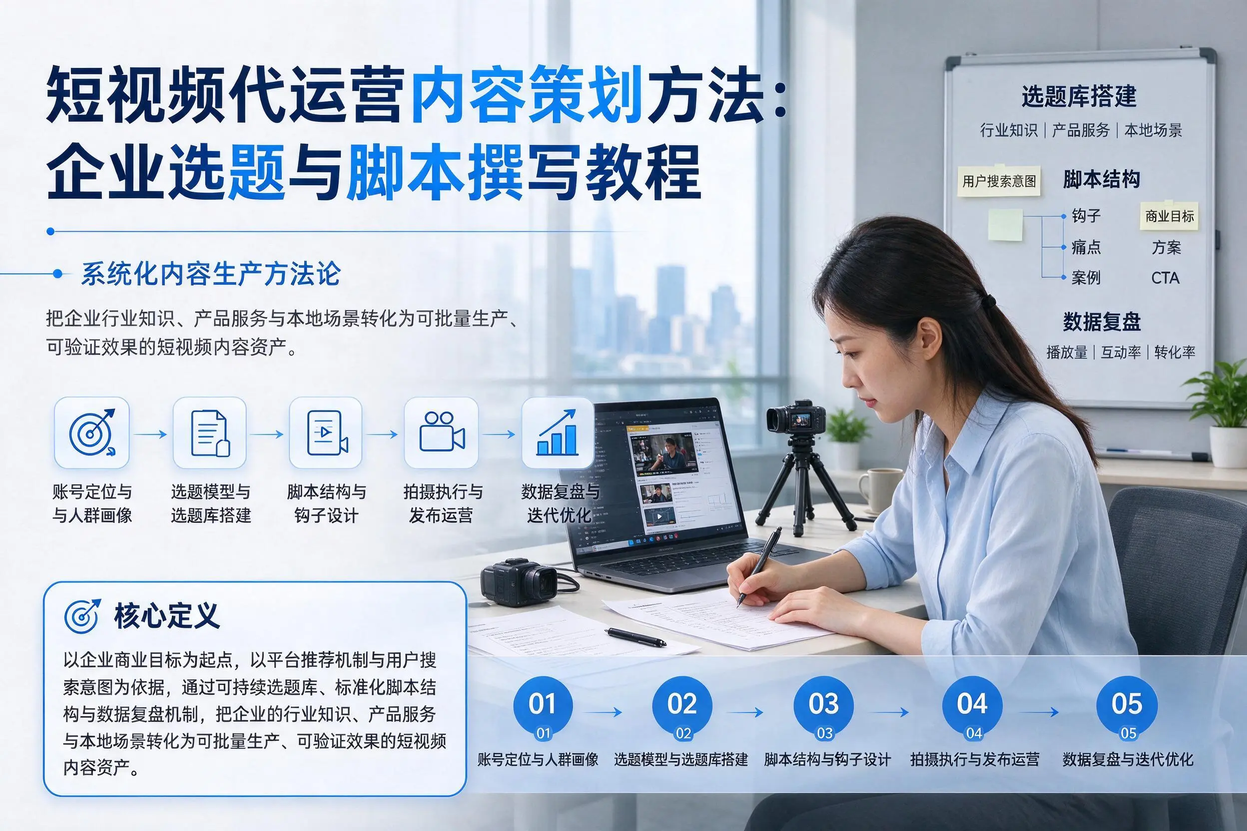 短视频代运营内容策划方法:昭通企业选题与脚本撰写教程