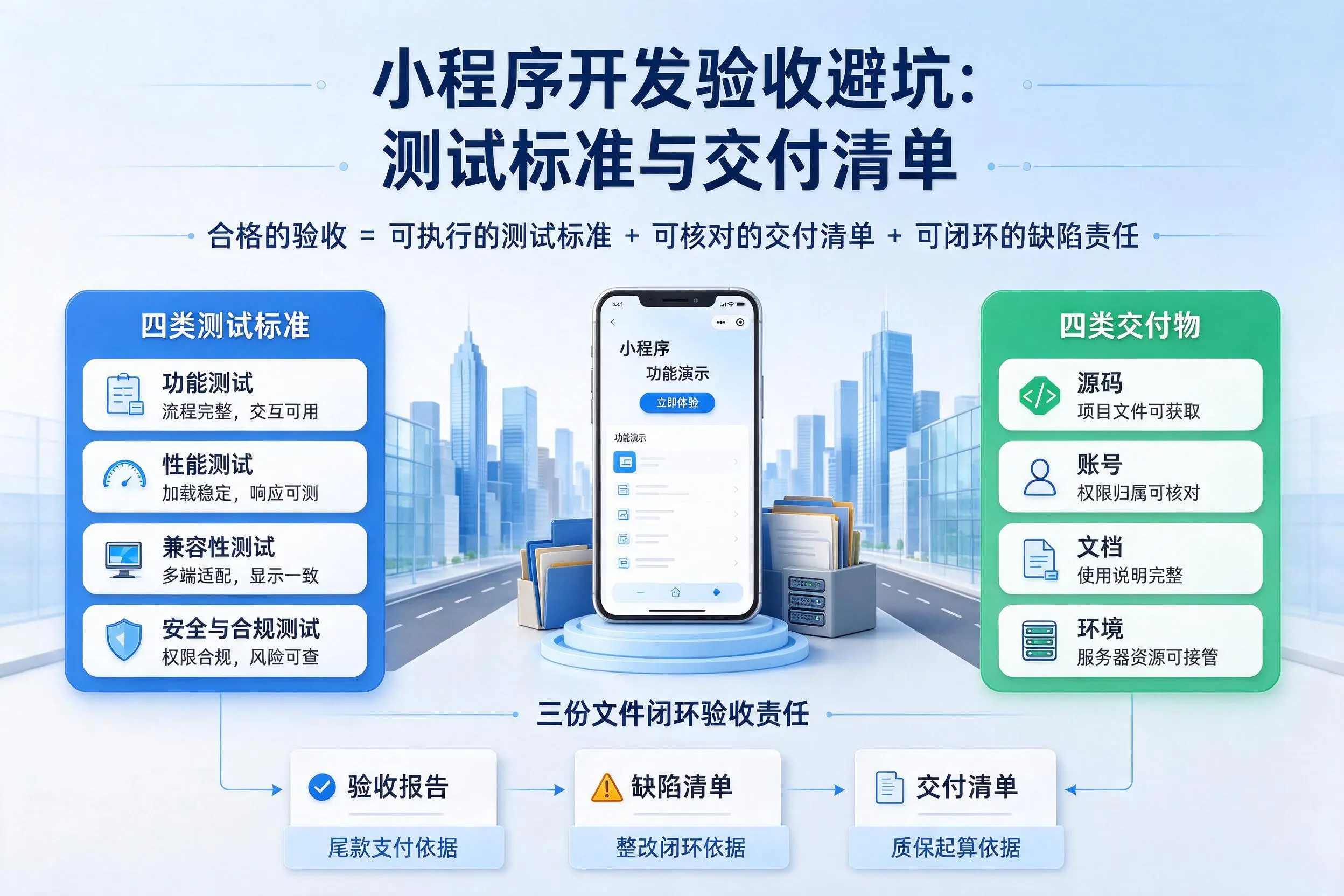 昭通小程序开发验收避坑:测试标准与交付清单