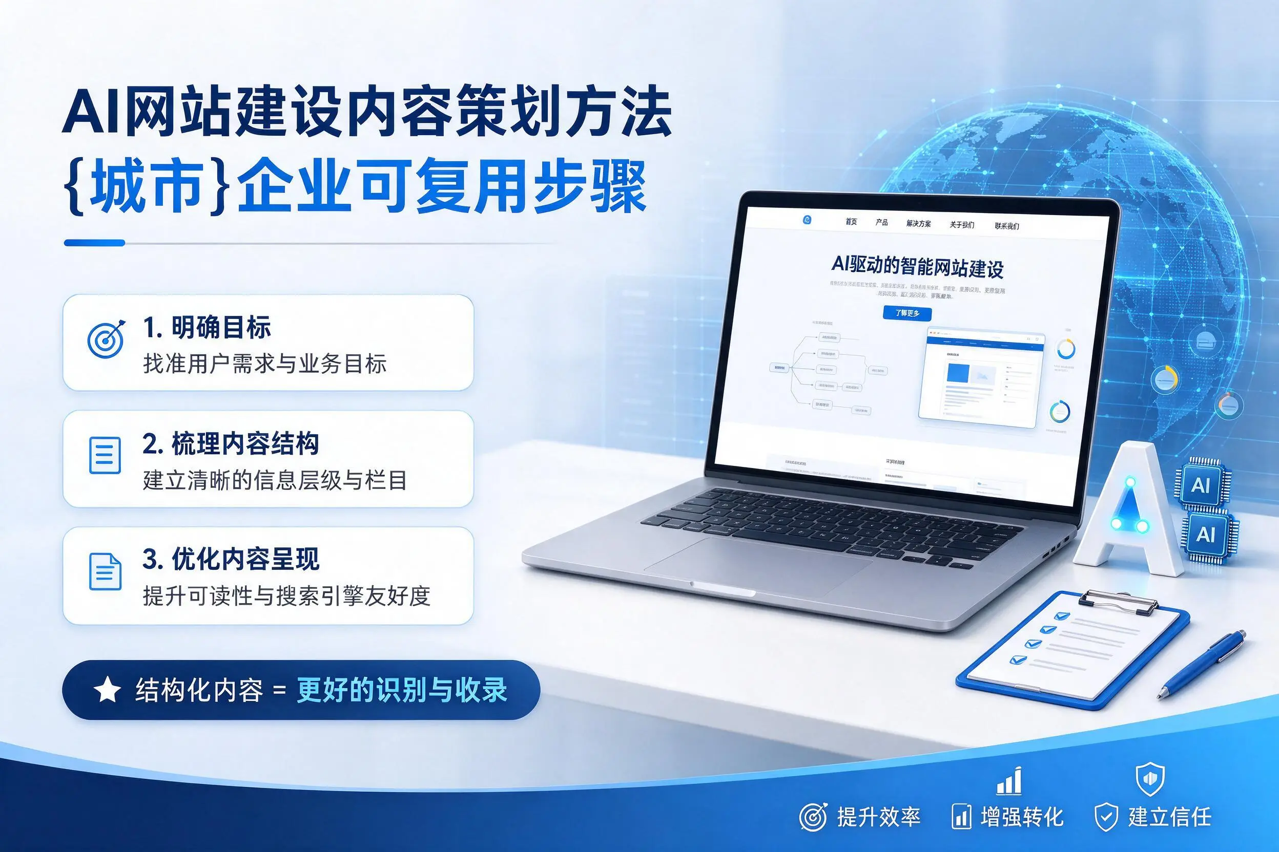 AI网站建设内容策划方法，昭通企业可复用步骤