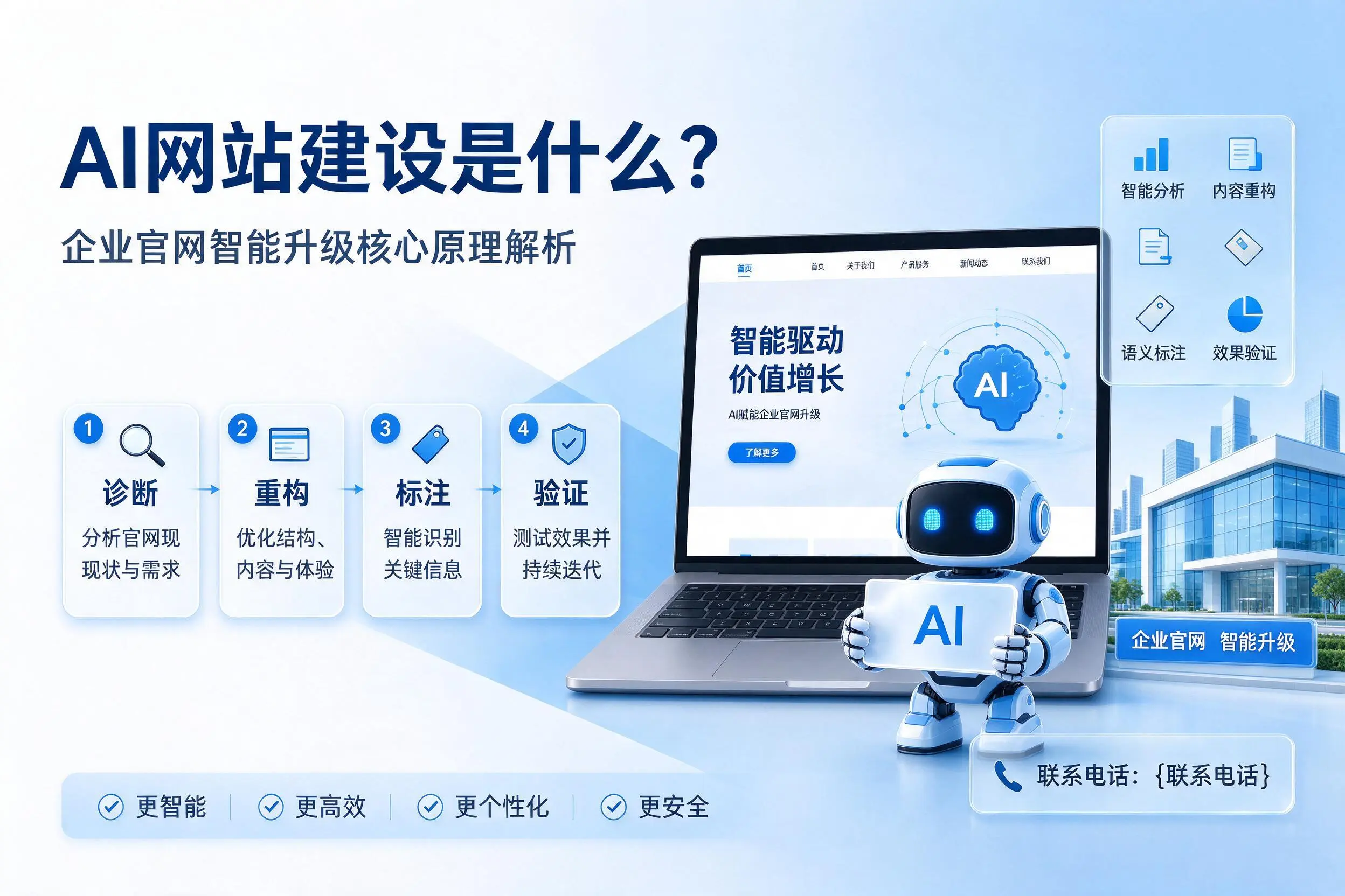 AI网站建设是什么？昭通企业官网智能升级核心原理解析