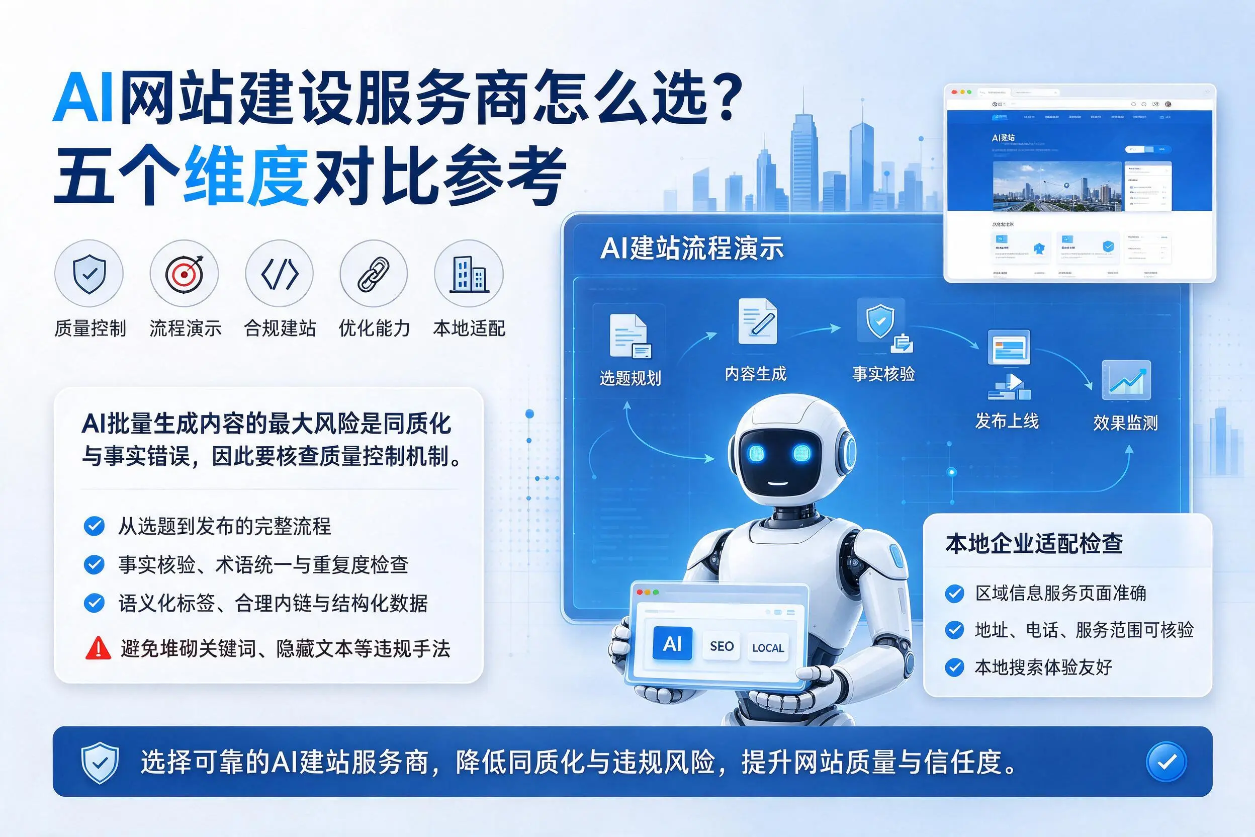昭通AI网站建设服务商怎么选?五个维度对比参考